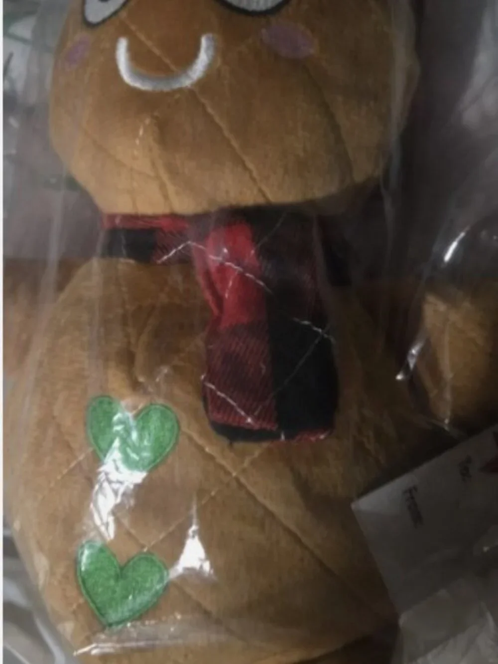 New Gingerbread man Plush Squeaky Dog Toy